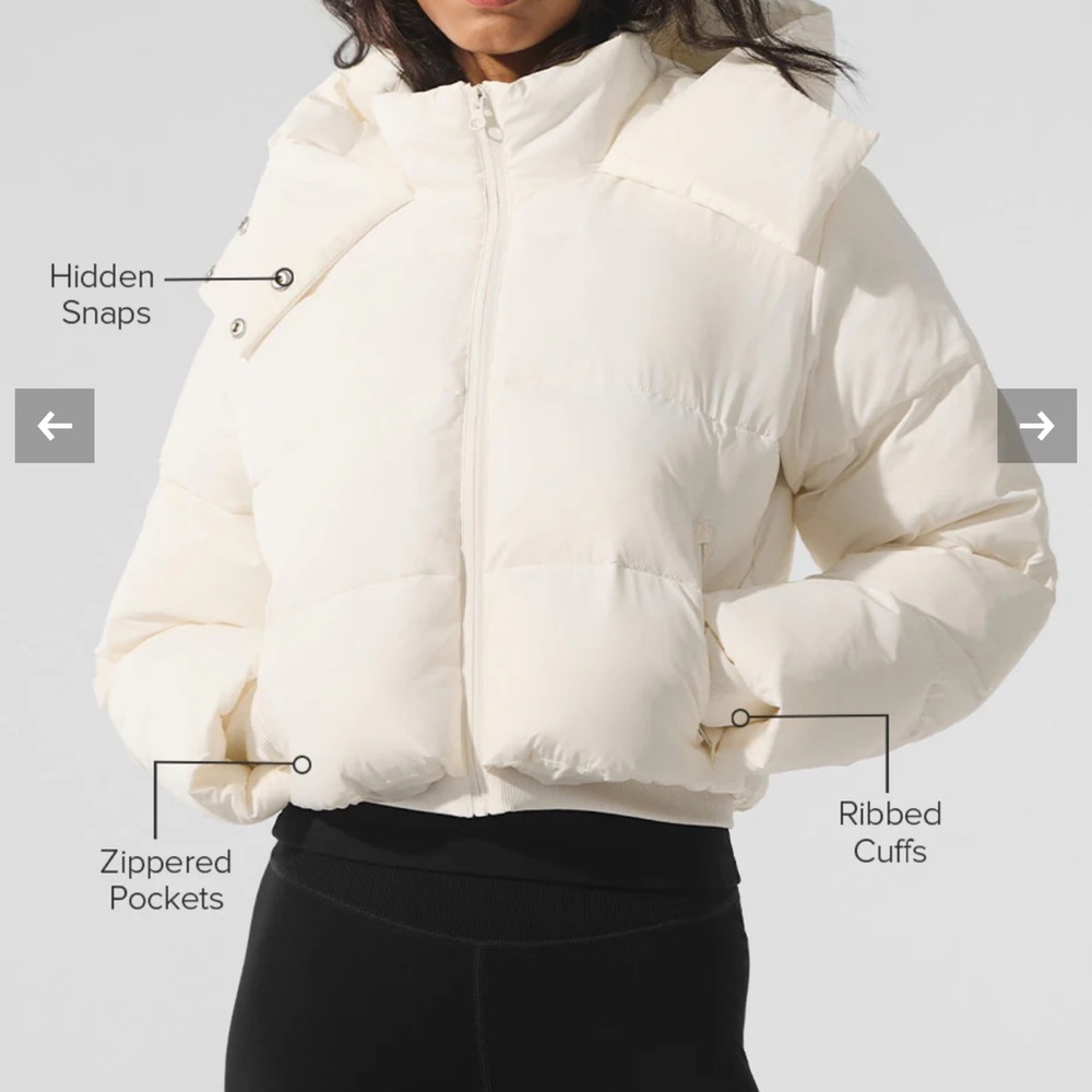 ALO Yoga Cream Puffer Jacket
